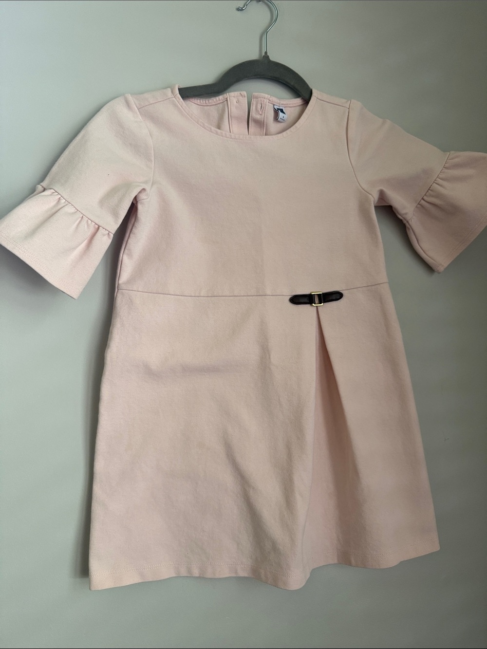 Janie and Jack Girls' Light Pink Bell Sleeve A-Line Dress